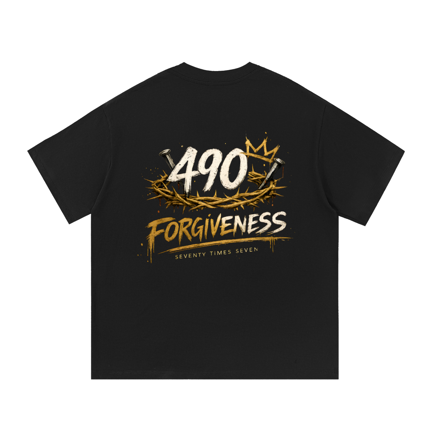 490 Forgiveness Essential Cotton T-Shirt