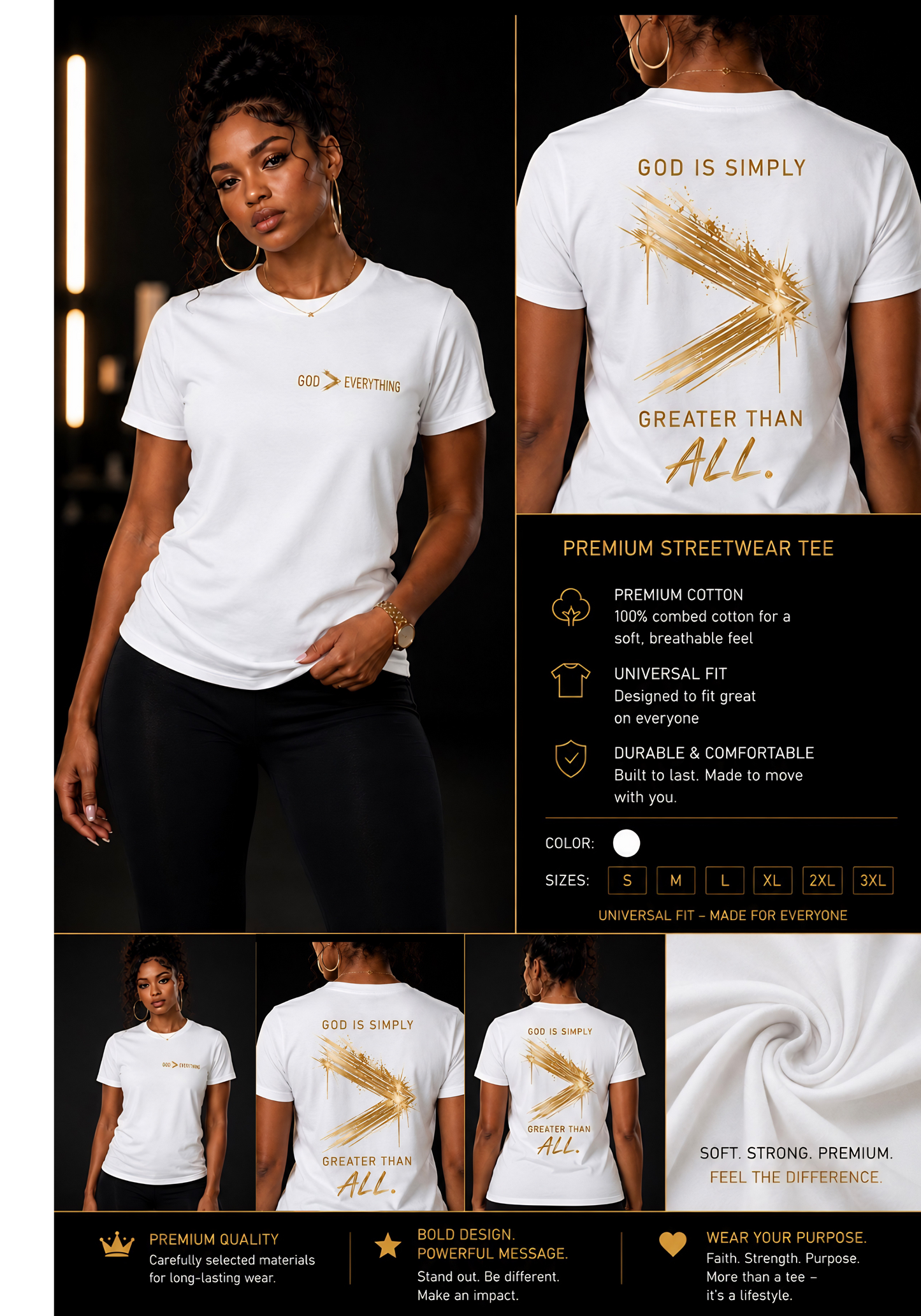 Greater Than All Premium Tee