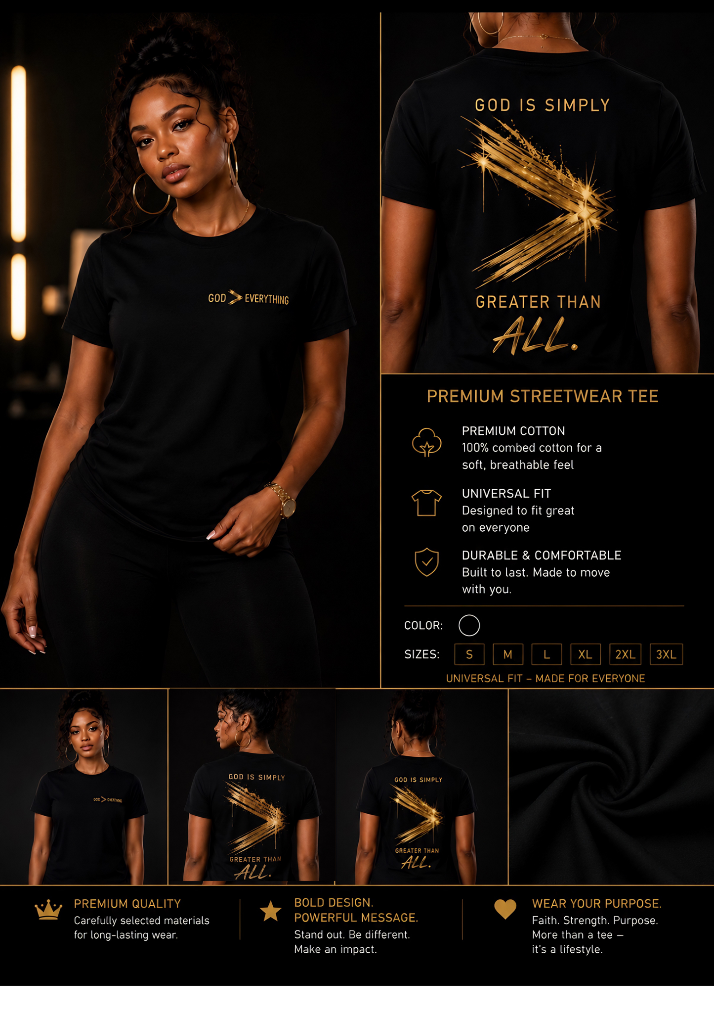 Greater Than All Premium Tee