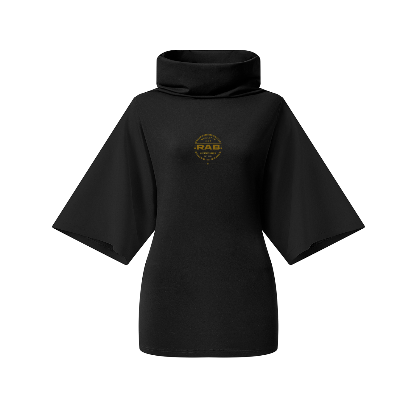Women’s Turtleneck Batwing T-Shirt